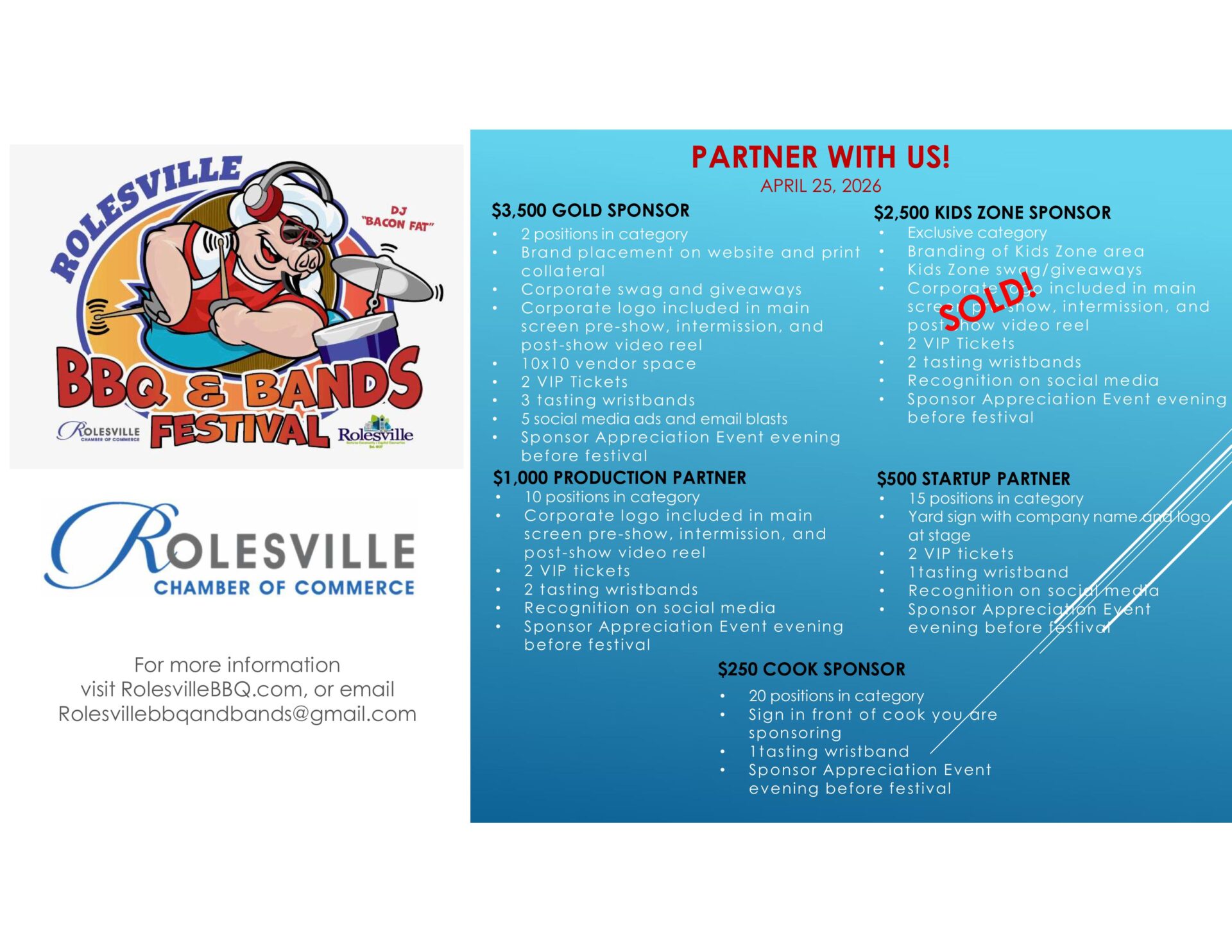 2026 BBQ and Bands One Sheet